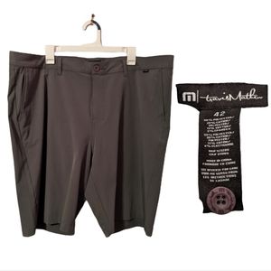 Travis Mathew Beck Performance Golf Shorts Men's Size 42 Gray